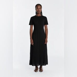 Dissh Ada black short sleeve maxi dress